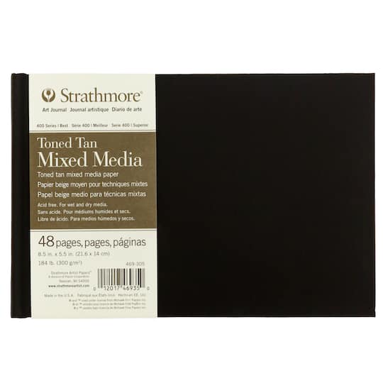 Strathmore® 400 Series Hardbound Toned Tan Mixed Media Art Journal